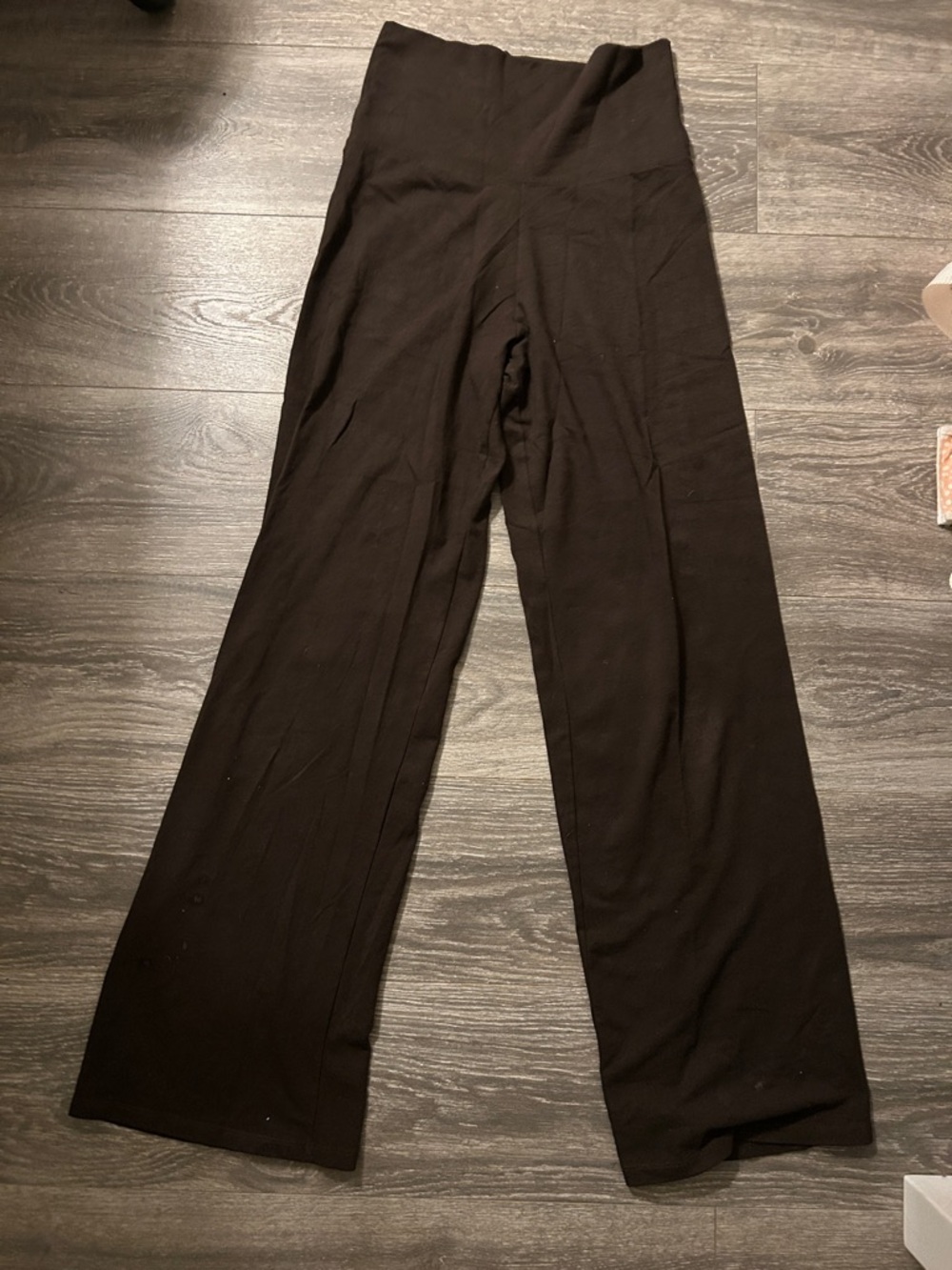 Brandy Melville Black Straight-Leg Fold Over Priscilla Pants!